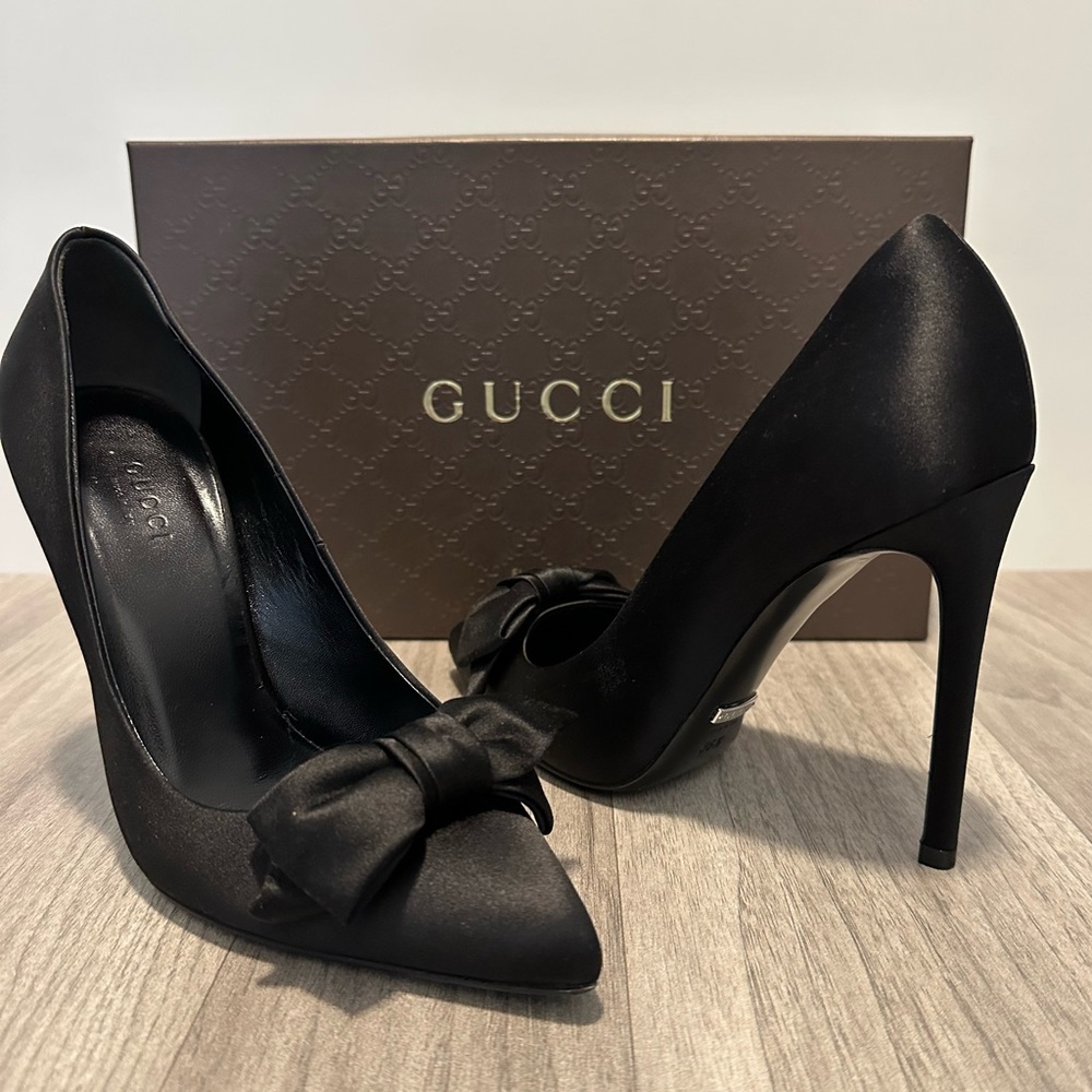 Black Gucci heels - size 36.5